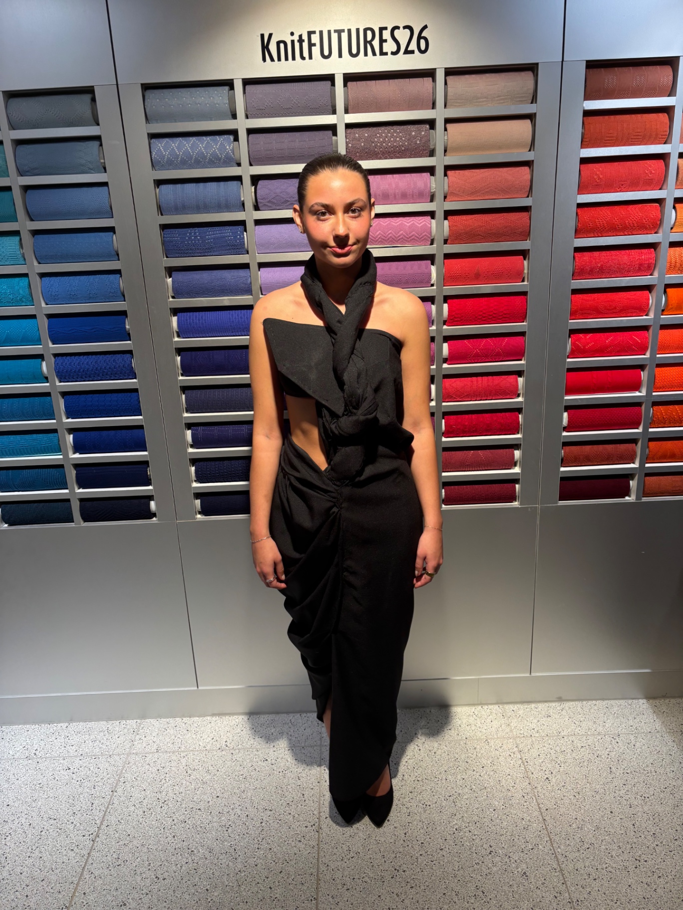No-cut dress — front (3.5 yds, single piece)