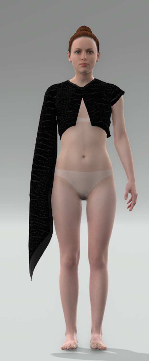 Browzwear 3D simulation — front